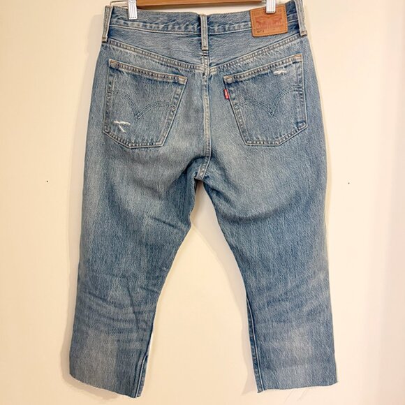Levi's 501 Skinny, Mid rise, distressed Women's Jeans, cropped - Picture 5 of 5